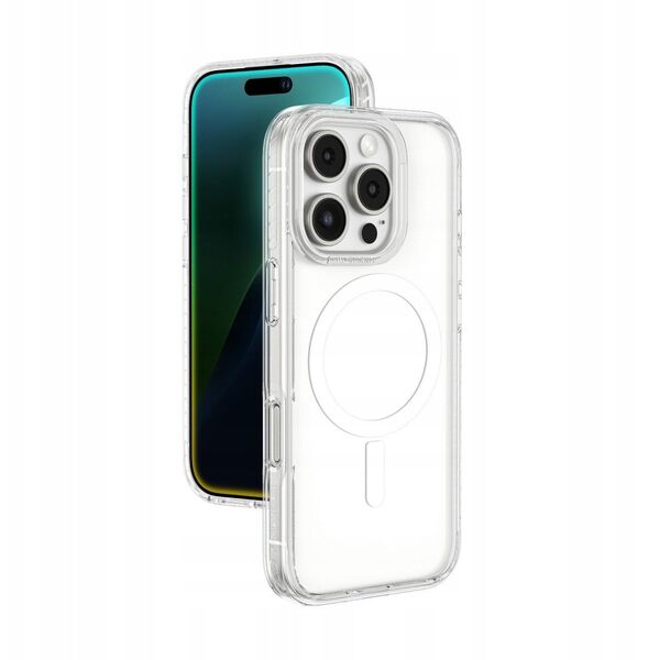 Θήκη σιλικόνης AMAZINGTHING Titan Pro Mag Case με μαγνητικό δακτύλιο για iPhone 16 Pro Max - διαφανές