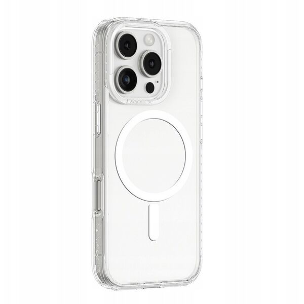 Θήκη σιλικόνης AMAZINGTHING Titan Pro Mag Case με μαγνητικό δακτύλιο για iPhone 16 Pro - διαφανές