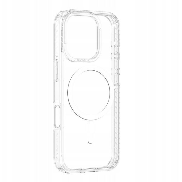 Θήκη σιλικόνης AMAZINGTHING Titan Pro Mag Case με μαγνητικό δακτύλιο για iPhone 16 Pro - διαφανές