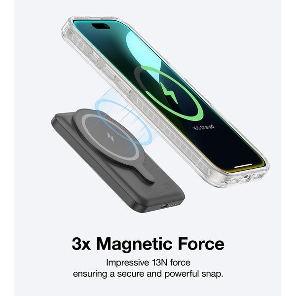 Θήκη σιλικόνης AMAZINGTHING Titan Pro Mag Case με μαγνητικό δακτύλιο για iPhone 16 Pro - διαφανές