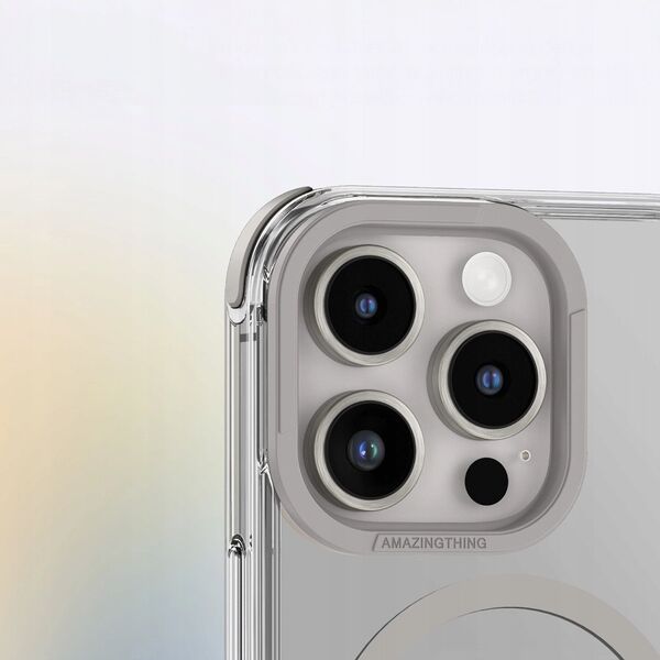 Θήκη σιλικόνης AMAZINGTHING Omni Mag Case για iPhone 16 Pro - γκρι