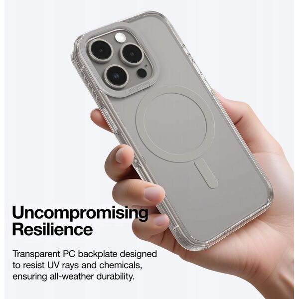 Θήκη σιλικόνης AMAZINGTHING Titan Pro Mag Case με μαγνητικό δακτύλιο για iPhone 16 Pro - γκρι