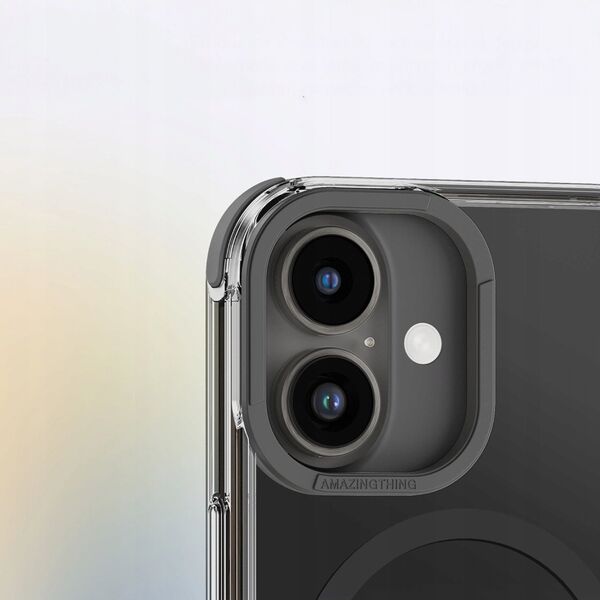 Θήκη σιλικόνης AMAZINGTHING Omni Mag Case για iPhone 16 - μαύρη