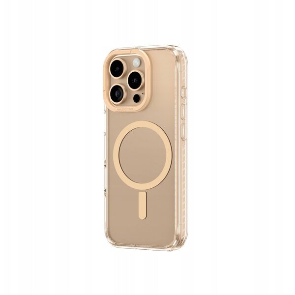 Θήκη σιλικόνης AMAZINGTHING Titan Pro Mag Case με μαγνητικό δακτύλιο για iPhone 16 Pro Max - ροζ χρυσό