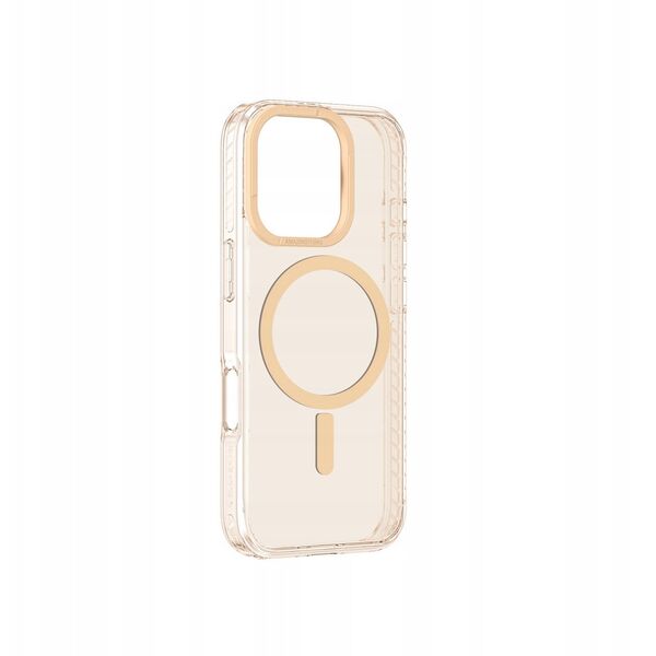 Θήκη σιλικόνης AMAZINGTHING Titan Pro Mag Case με μαγνητικό δακτύλιο για iPhone 16 Pro Max - ροζ χρυσό