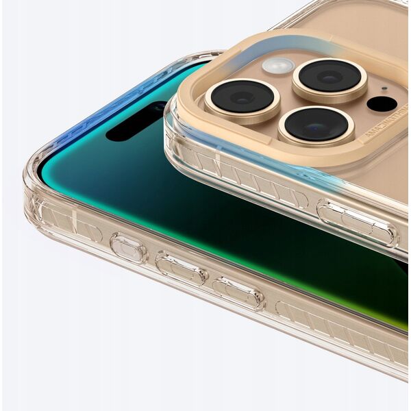 Θήκη σιλικόνης AMAZINGTHING Titan Pro Mag Case με μαγνητικό δακτύλιο για iPhone 16 Pro Max - ροζ χρυσό