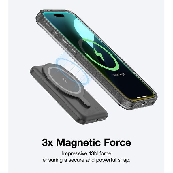 Θήκη σιλικόνης AMAZINGTHING Titan Pro Mag Case με μαγνητικό δακτύλιο για iPhone 16 Pro - μαύρο