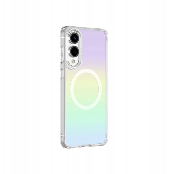 Θήκη σιλικόνης AMAZINGTHING Minimal Mag Case με μαγνητικό δακτύλιο για Samsung Galaxy S25 Edge - ιριδίζον