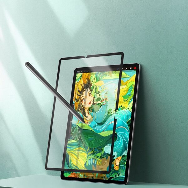 Ματ προστατευτική μεμβράνη Dux Ducis Naad Paperlike για Samsung Galaxy Tab S10 FE Plus - με μαύρο πλαίσιο