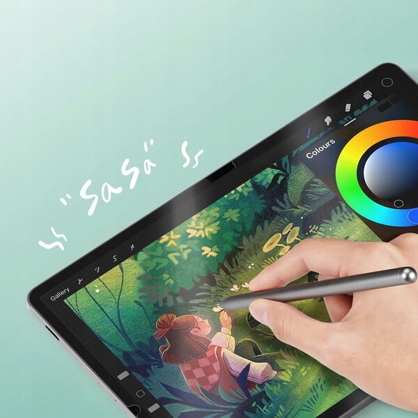 Ματ προστατευτική μεμβράνη Dux Ducis Naad Paperlike για Samsung Galaxy Tab S10 FE Plus - με μαύρο πλαίσιο