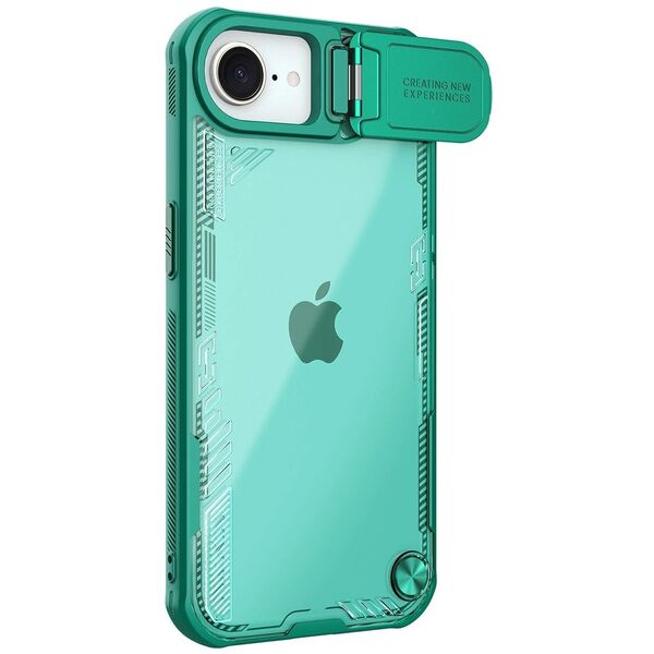 Θήκη Nillkin Iceblade Prop με κάλυμμα φακού και βάση για iPhone 16e - πράσινο