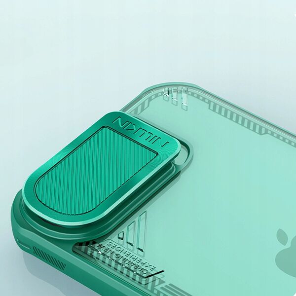 Θήκη Nillkin Iceblade Prop με κάλυμμα φακού και βάση για iPhone 16e - πράσινο