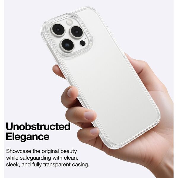 Θήκη σιλικόνης AMAZINGTHING Minimal Case για iPhone 16 Pro - διαφανής