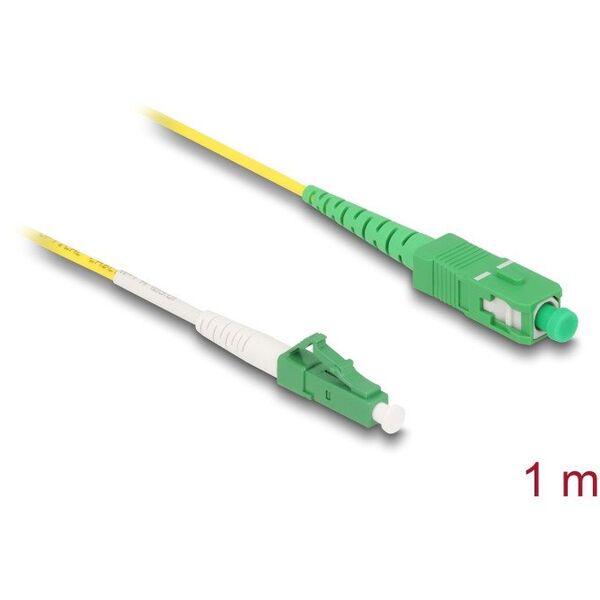 Καλώδιο οπτικών ινών DELOCK LC-APC σε SC-APC Simplex Singlemode OS2 1m