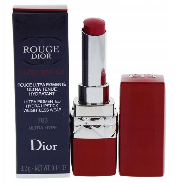 Christian Dior, Rouge Dior Ultra Rouge, Κρεμώδες Κραγιόν, 763, Ultra Hype, 3.2 g Για Γυναίκες