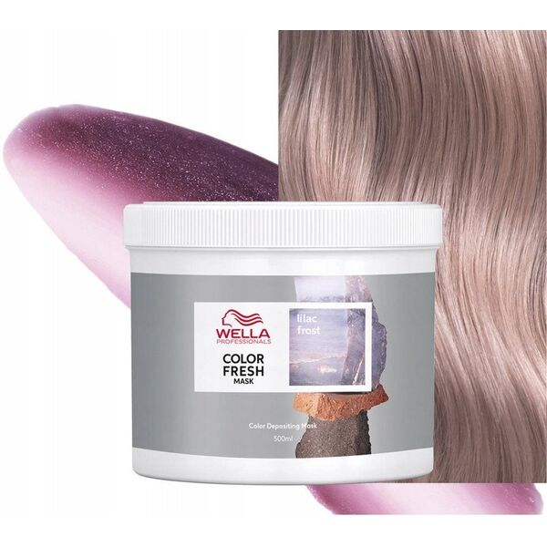 Μάσκα μαλλιών που προσφέρει απόχρωση Wella Color Fresh Mask Lilac Frost 500 ml