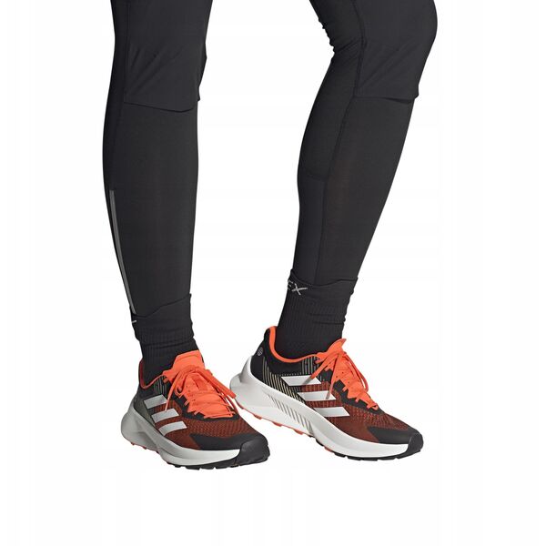 Ανδρικά παπούτσια για τρέξιμο Adidas TERREX Soulstride Flow - μαύρο/λευκό/πορτοκαλί