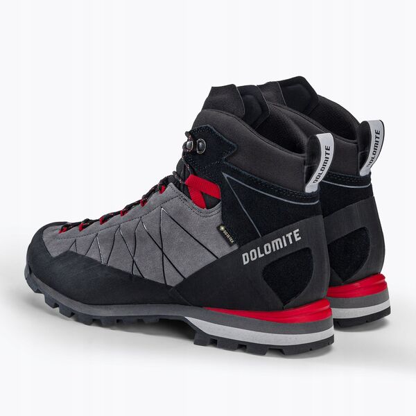 Παπούτσια προσέγγισης Dolomite Crodarossa Hi GTX - γκρι μεταλλικό/φλογερό κόκκινο