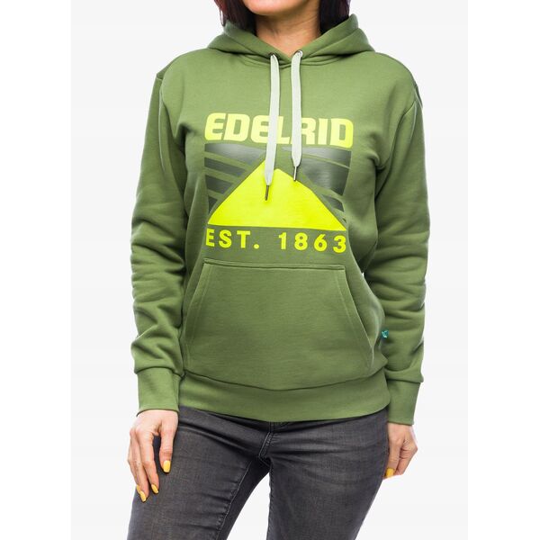 Γυναικεία μπλούζα με κουκούλα Edelrid Spotter Hoody IV - kale