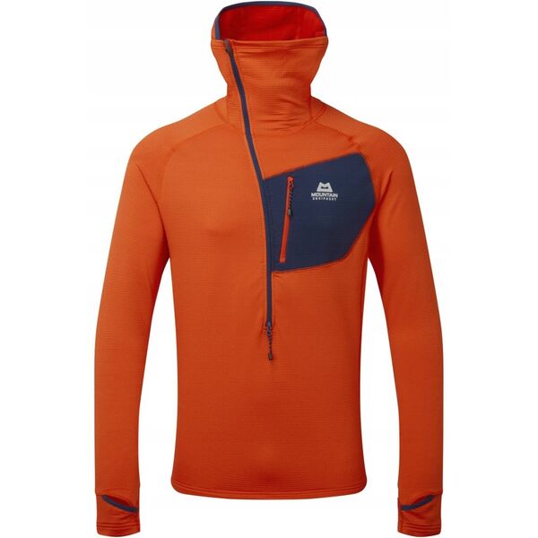 Φούτερ με κουκούλα και φερμουάρ eclipse t-magma-medieval blue-xl MOUNTAIN EQUIPMENT
