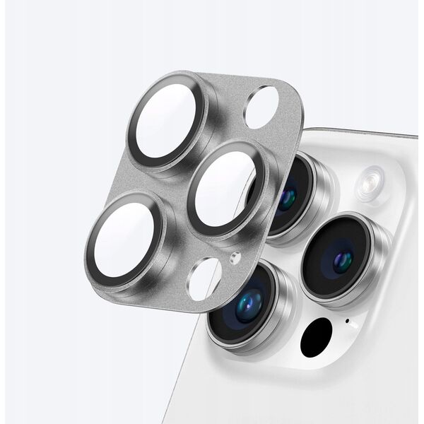 Tempered Glass AMAZINGTHING Aviation-Grade Alloy Lens για την κάμερα του iPhone 16 Pro / 16 Pro Max - γκρι