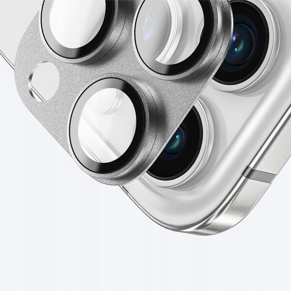 Tempered Glass AMAZINGTHING Aviation-Grade Alloy Lens για την κάμερα του iPhone 16 Pro / 16 Pro Max - γκρι