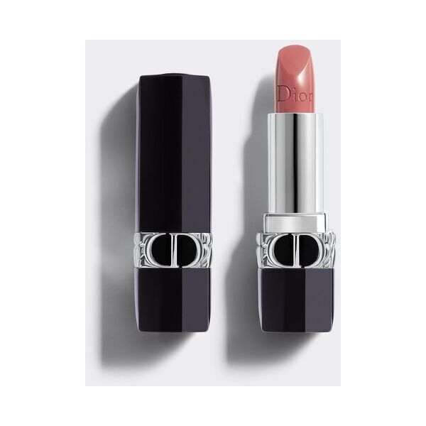Christian Dior, Dior Rouge, Jojoba, Σατινέ Φινίρισμα, Κρεμώδες Κραγιόν, 100, Nude Look, Επαναγεμιζόμενο, 3.5 g Για Γυναίκες