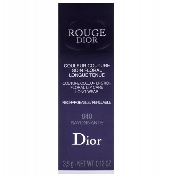 Christian Dior, Couture Colour, Velvet, Cream Lipstick, 840, Rayonnante, Επαναγεμιζόμενο, 3.5 ml Για Γυναίκες