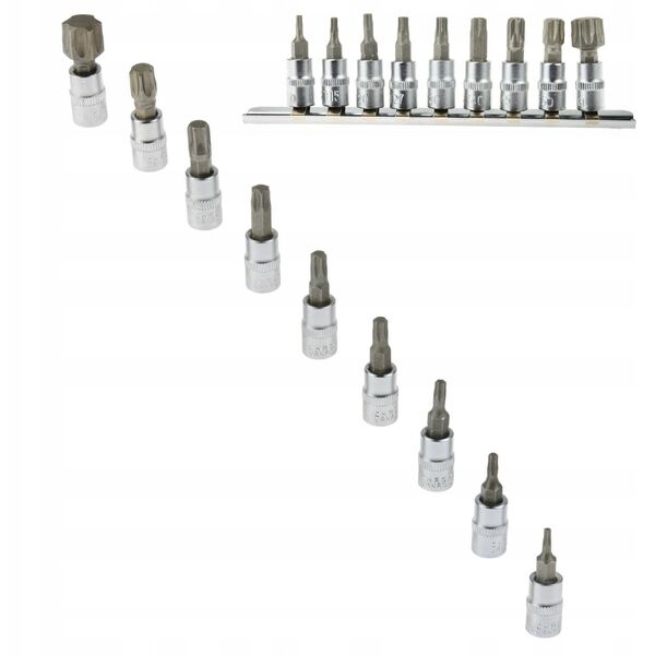 Geko Σετ κλειδιών Torx T10-60 1/4" CRV(10/20)