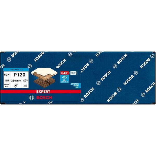 Szlifierka Bosch Bosch Expert M480 mesh structure sanding sheet 115 x 230mm, K120 (50 pieces, for orbital sanders)