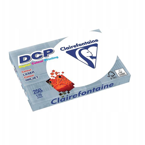 Clairefontaine DCP, Εκτύπωση Laser/Inkjet, A4 (210x297 mm), Σατινέ, 125 φύλλα, 250 g/m², Λευκό