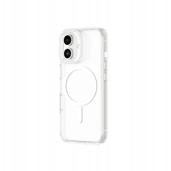 Θήκη σιλικόνης AMAZINGTHING Minimal Mag Case με μαγνητικό δακτύλιο για iPhone 16 - διαφανής