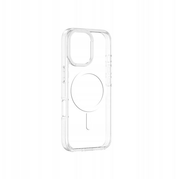 Θήκη σιλικόνης AMAZINGTHING Minimal Mag Case με μαγνητικό δακτύλιο για iPhone 16 - διαφανής