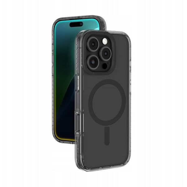 Θήκη σιλικόνης AMAZINGTHING Titan Pro Mag Case με μαγνητικό δακτύλιο για iPhone 16 Pro Max - μαύρο