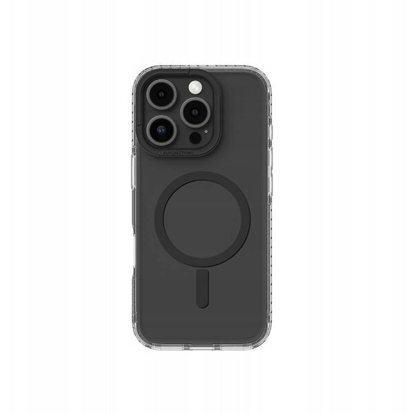Θήκη σιλικόνης AMAZINGTHING Titan Pro Mag Case με μαγνητικό δακτύλιο για iPhone 16 Pro Max - μαύρο