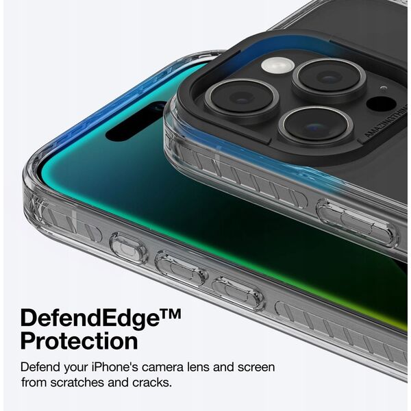 Θήκη σιλικόνης AMAZINGTHING Titan Pro Mag Case με μαγνητικό δακτύλιο για iPhone 16 Pro Max - μαύρο