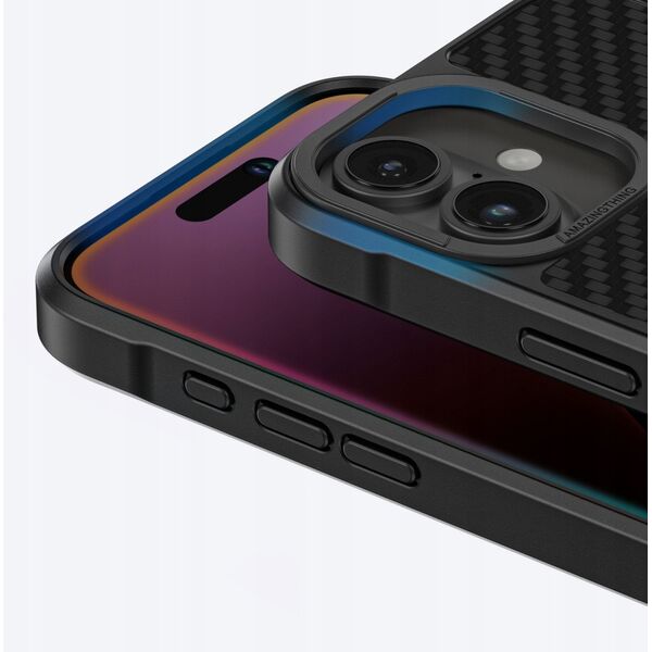 Θήκη θωρακισμένη AMAZINGTHING Titan Max Case με ίνες αραμιδίου 1500D για iPhone 16 Plus - μαύρο