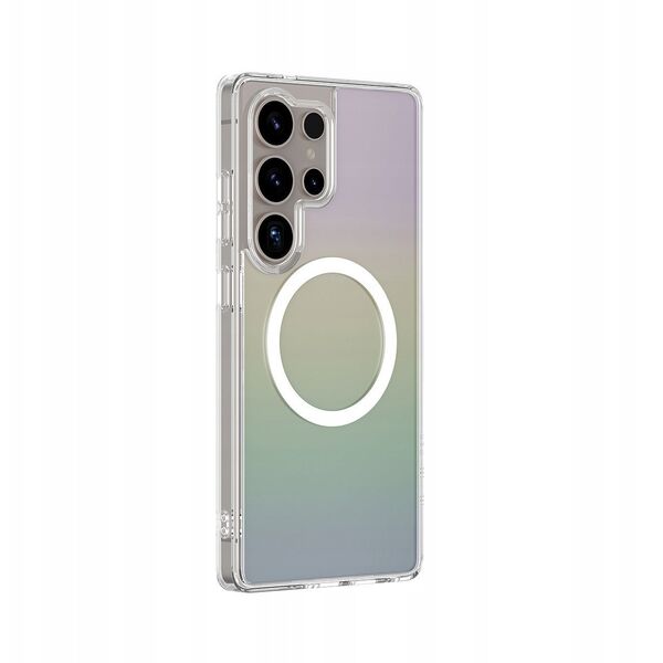 Θήκη σιλικόνης AMAZINGTHING Minimal Mag Case με μαγνητικό δακτύλιο για Samsung Galaxy S25 Ultra - ιριδίζον