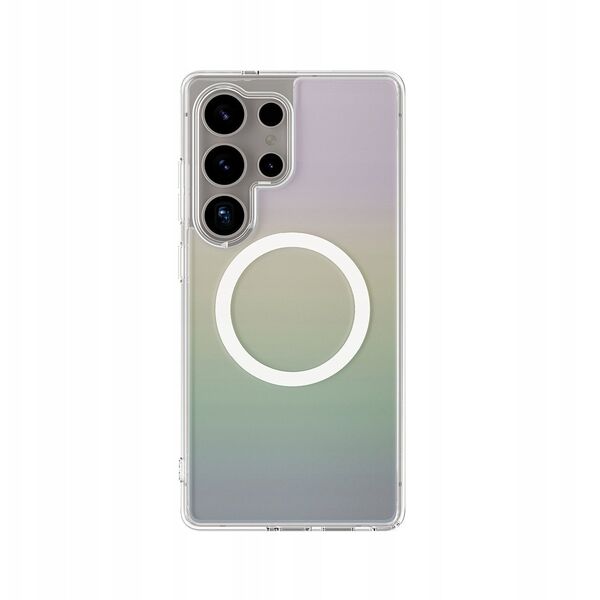 Θήκη σιλικόνης AMAZINGTHING Minimal Mag Case με μαγνητικό δακτύλιο για Samsung Galaxy S25 Ultra - ιριδίζον