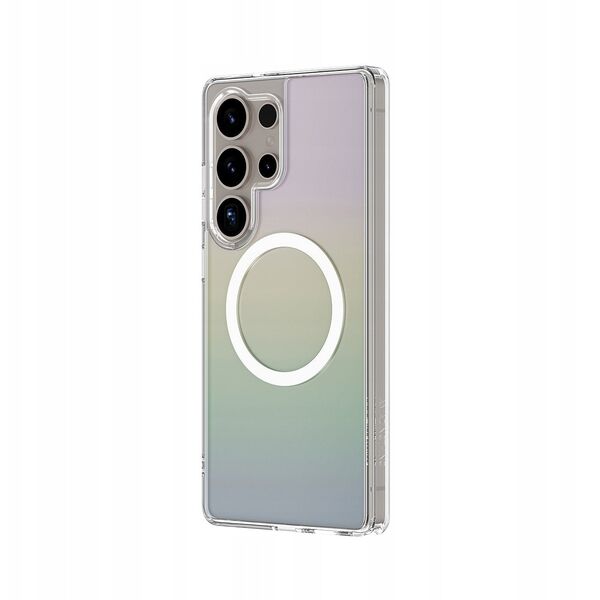 Θήκη σιλικόνης AMAZINGTHING Minimal Mag Case με μαγνητικό δακτύλιο για Samsung Galaxy S25 Ultra - ιριδίζον