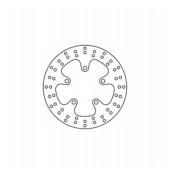 Σταθερός πίσω δίσκος φρένων, 240/89x4mm 5x110mm, διάμετρος οπών στερέωσης 10,5mm, απόσταση 0 ταιριάζει σε: KAWASAKI J300 1100/1100W/1200 (Bandit)/1200 (Inazuma)/1200S (Bandit)/1300R (Hayabusa)/300/60