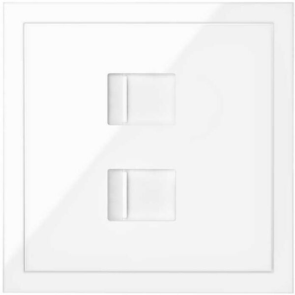 Πρίζα υπολογιστή Kontakt-Simon Simon 100 10002544-039 2x RJ45 κατηγορία 6 μηχανισμός, χωρίς πλαίσιο τοποθέτησης μαύρο