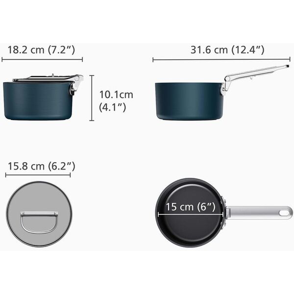 Joseph Joseph Space 15cm Αντικολλητική Επίστρωση