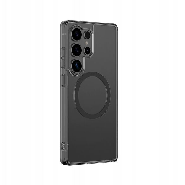 Θήκη σιλικόνης AMAZINGTHING Minimal Mag Case με μαγνητικό δακτύλιο για το Samsung Galaxy S25 Ultra - μαύρο