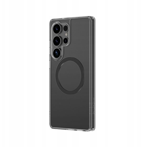 Θήκη σιλικόνης AMAZINGTHING Minimal Mag Case με μαγνητικό δακτύλιο για το Samsung Galaxy S25 Ultra - μαύρο