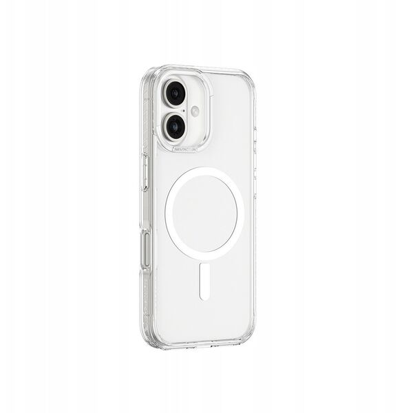 Θήκη σιλικόνης AMAZINGTHING Titan Pro Mag Case με μαγνητικό δακτύλιο για iPhone 16 Plus - διαφανές