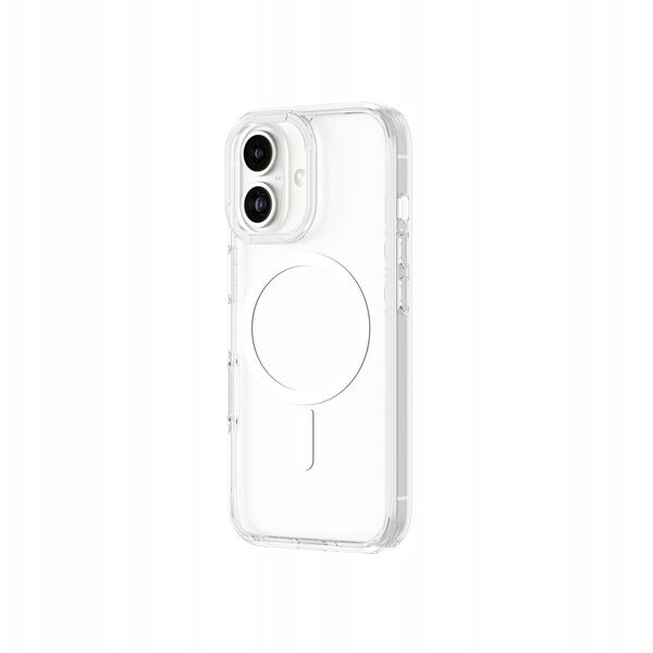 Θήκη σιλικόνης AMAZINGTHING Minimal Mag Case με μαγνητικό δακτύλιο για iPhone 16 Plus - διαφανές