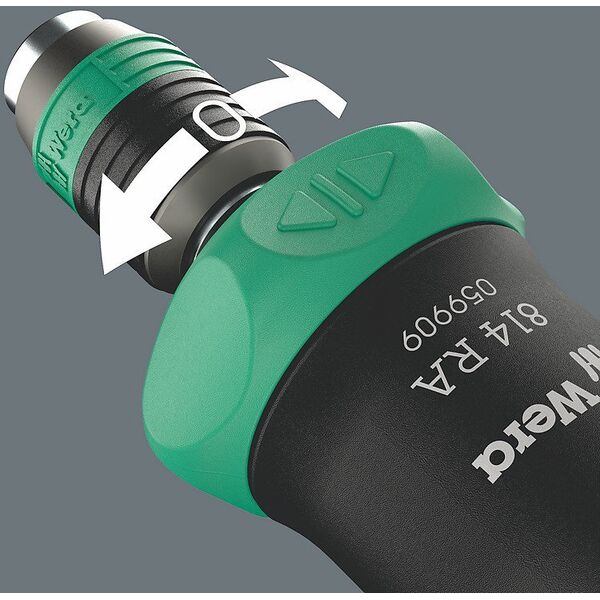 Wera Kraftform Kompakt Pistol RA-R 1, Κατσαβίδι με καστάνια και μύτες 7 τεμαχίων