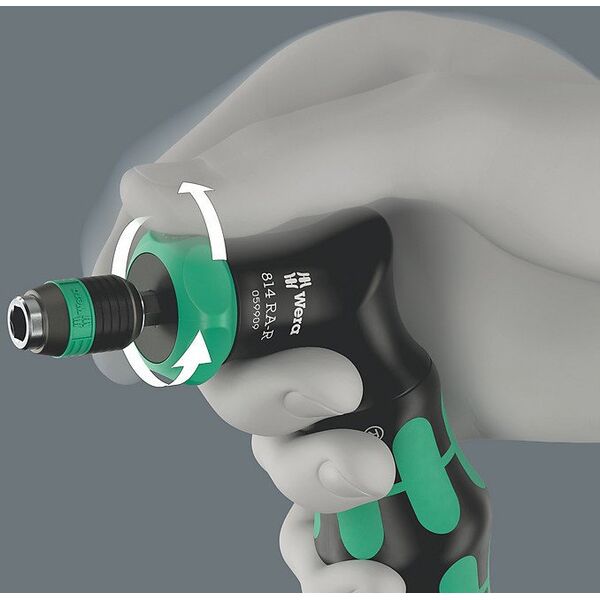 Wera Kraftform Kompakt Pistol RA-R 1, Κατσαβίδι με καστάνια και μύτες 7 τεμαχίων