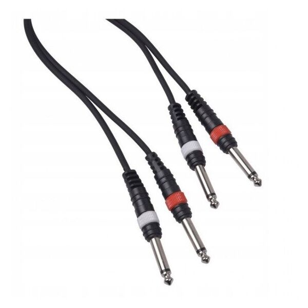 ΚΑΛΩΔΙΟ4ΜΕ 2x jack mono 6,3mm 2x jack mono 6,3mm 6m